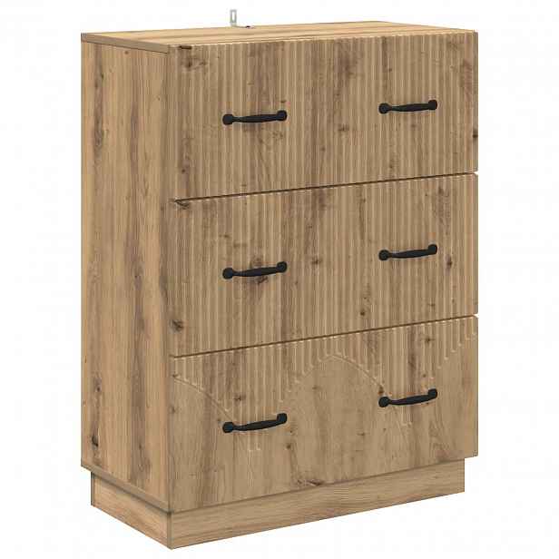 vidaXL Skříň se zásuvkami 66 x 34,5 x 87 cm Kompozitní dřevo