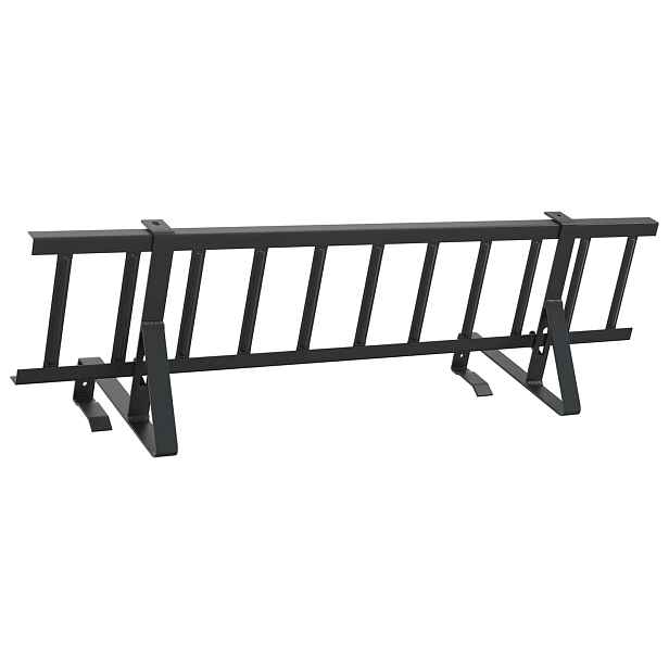 vidaXL Střešní záchytník sněhu Černá 100 x 29,5 x 34,5 cm Ocel