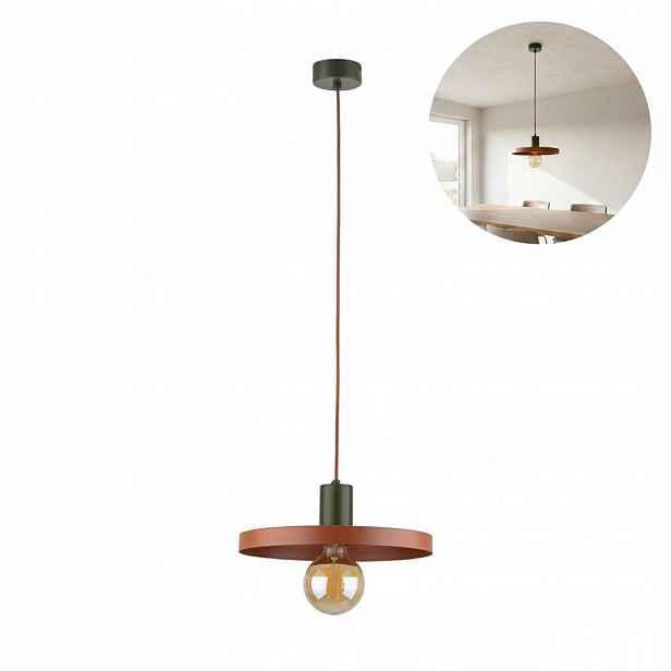 Závěsná stropní lampa Zwis Stropní Svítidlo Hnědá Sila E27 Regulace Tk Lighting