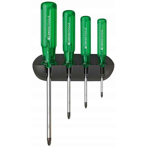 Sada šroubováků Pz 4-dílná s nástěnným držákem Classic Pb Swiss Tools
