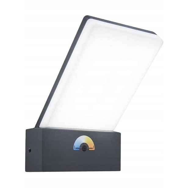 Venkovní fasádní lampa Pano Led 16W IP54 antracit Lutec