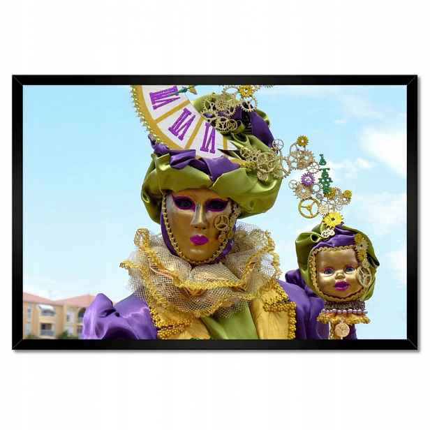 Plakáty v rámu 60x40 Masky na karneval