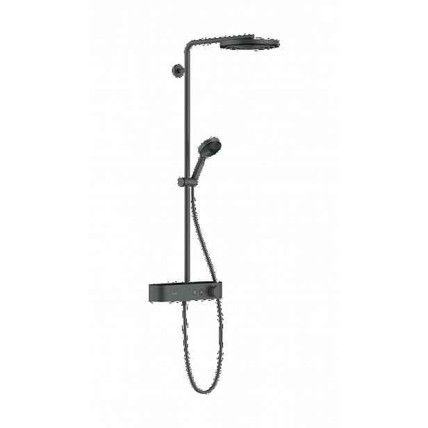 Hansgrohe Pulsify S - Sprchový set s termostatem, průměr 26 cm, 3 proudy, kartáčovaný černý chrom 24220340