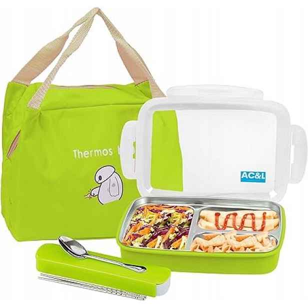 Lunchbox Nádoba na příbory termotaška 1L zelená