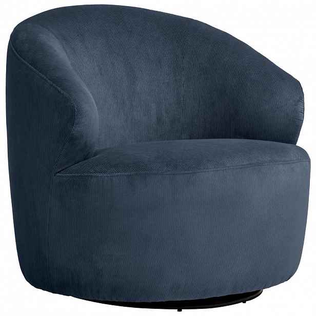 MID.YOU KŘESLO, textil, tmavě modrá