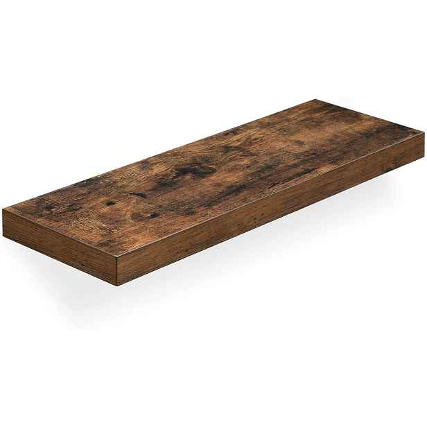 Nástěnná police Houseland Weda 60 cm hnědá