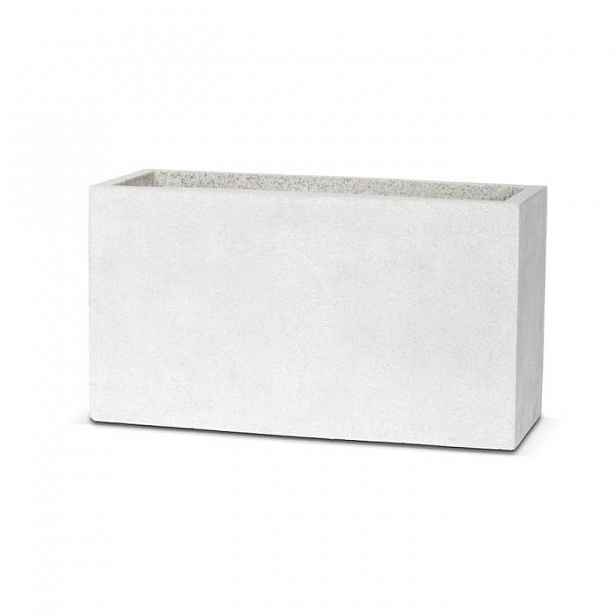 Truhlík hranatý CAPI LUX fiberclay venkovní