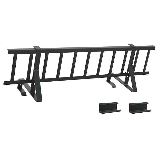 vidaXL Střešní záchytník sněhu Černá 800 x 29,5 x 34,5 cm Ocel