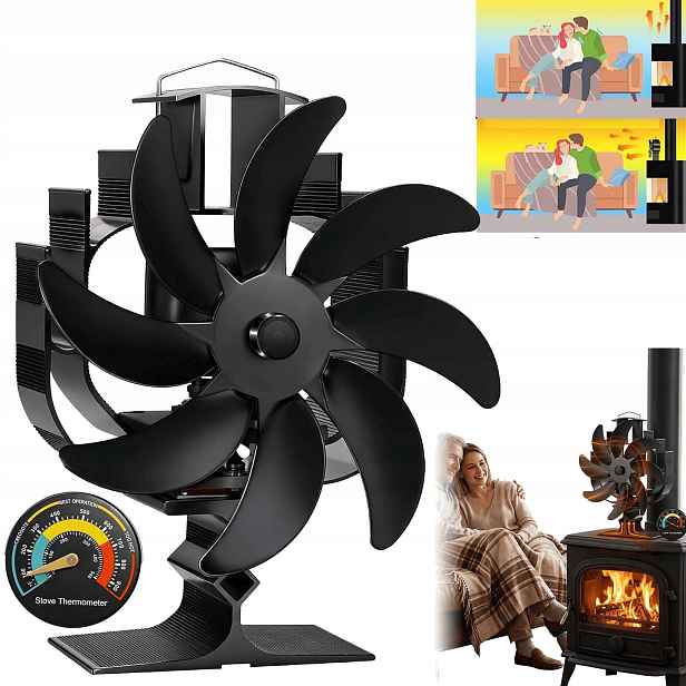 Krbový Ventilátor Termoelektrický Větráček Napájený Teplem Turbína