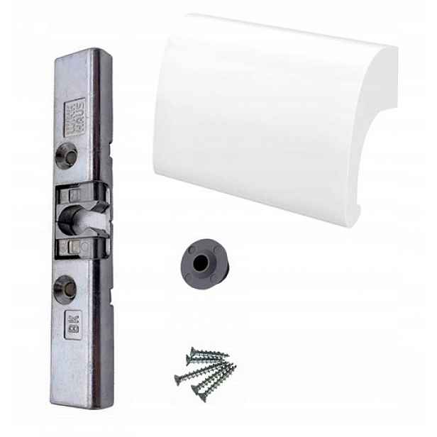 Balkonový zámek na držák kuřáka Aluminiový DeLuxe RAL9016 Bílý