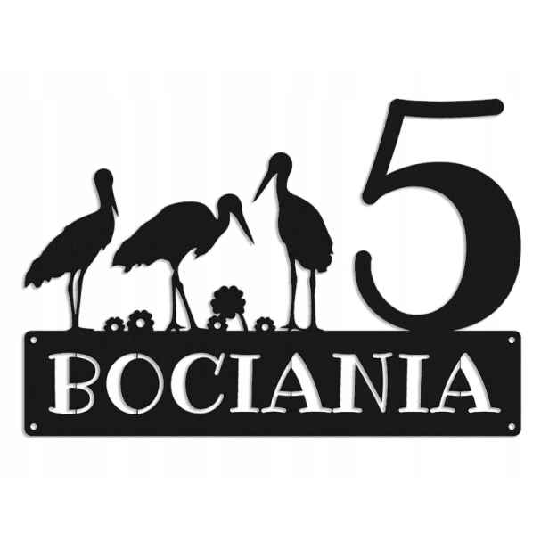 Číslo Na Dům 60 cm Tabule Adresa Ocel 2 mm Grafika 5387