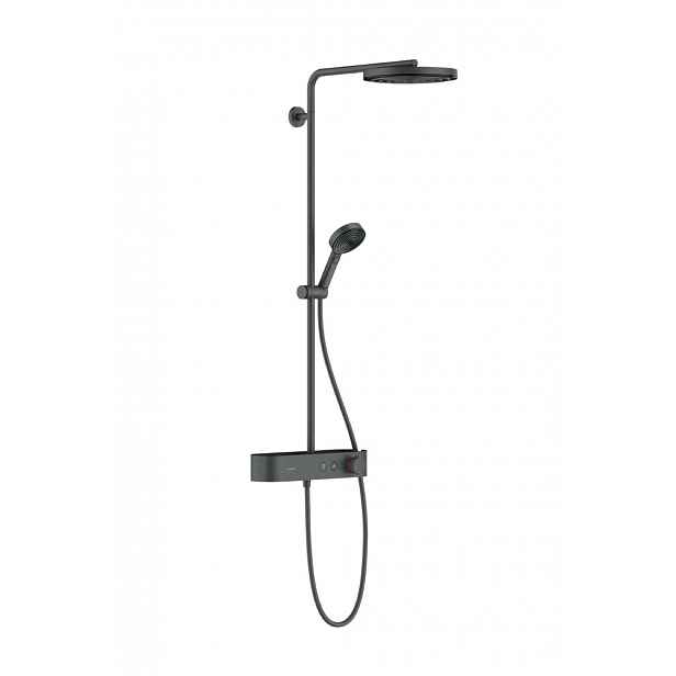 Hansgrohe Pulsify S - Sprchový set s termostatem, průměr 26 cm, 3 proudy, EcoSmart, kartáčovaný černý chrom 24221340