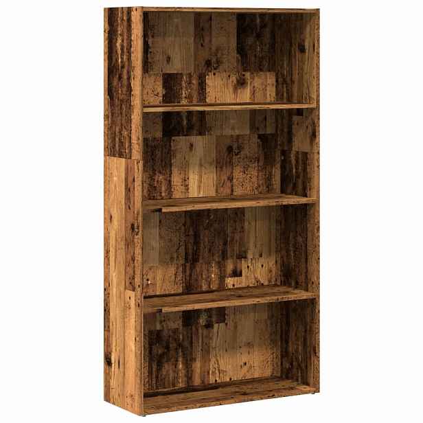 vidaXL Knihovna old wood 80 x 30 x 152 cm kompozitní dřevo