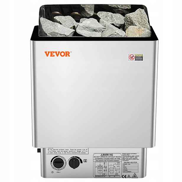 Kamna 8 kW elektrická 400 V s časovačem, nerezová ocel pro Spa