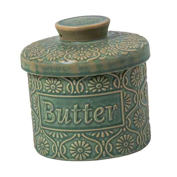 Butter Crock Keramické domácí použití s víkem Dárek na kolaudaci