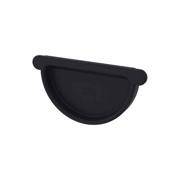 Čelo žlabu s těsněním DEKRAIN COLORDUR 280 RAL 9005 černá