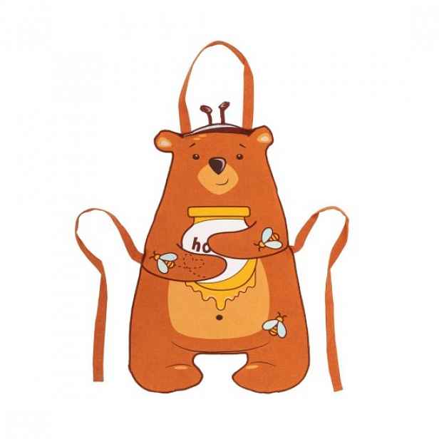 Dětská kuchyňská zástěra, bavlna, "Honey" - Tiseco