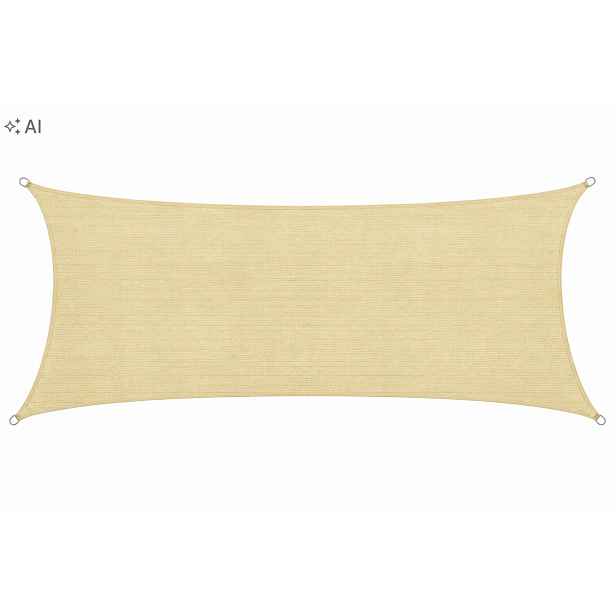 Sluneční Plachta 2,5X5 M Béžová Hdpe 160 G/M2 Uv Terasa Zahrada
