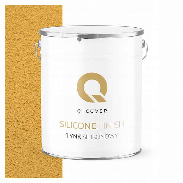 Strukturovaná fasádní omítka 1.0 mm Žlutá Intenzivní F636 7 kg Hydrofobní