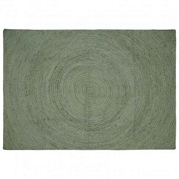 vidaXL Kusové koberce Olivově zelená 240 x 340 cm juta