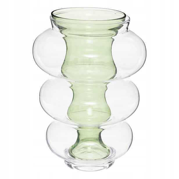 Skleněná váza dvojitá Matali, 36 cm