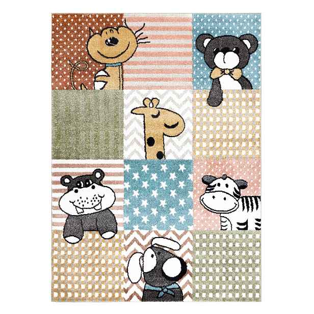 Dětský kusový koberec Fun Pets multi, 280x370, vícebarevná, dětský pokoj, Dywany Łuszczów