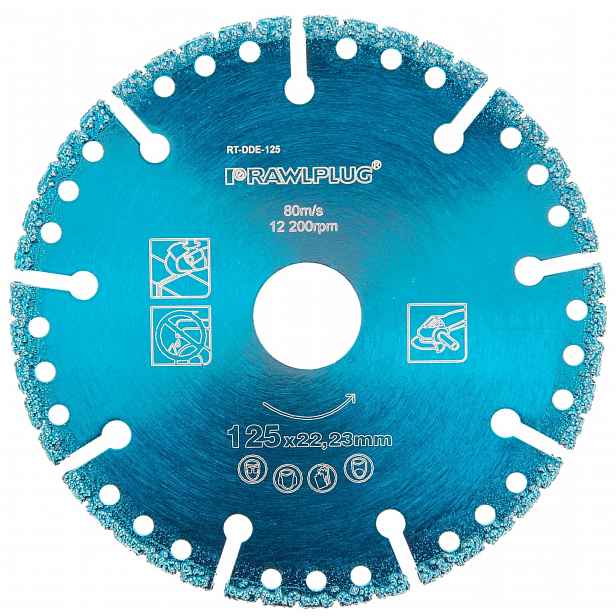Kotouč Brusný S Diamantovým Násypem Diamantový 125 x 22,23 mm Rawlplug