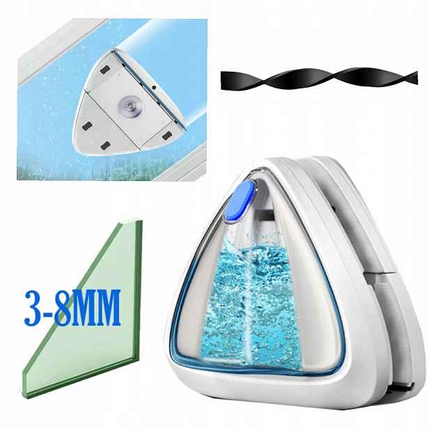 Magnetická Myčka Oken Pro Skla 3-8MM S Silikonovým Páskem Pro Stírání Vody