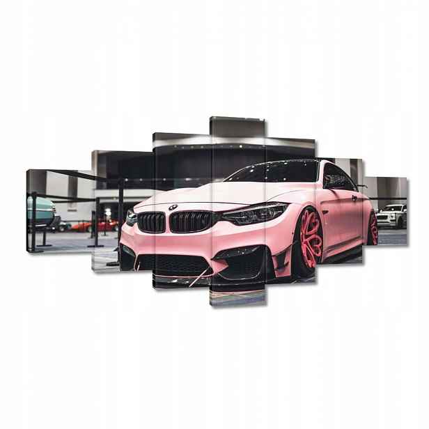 Obrazy 210x100 Růžové Bmw Auto