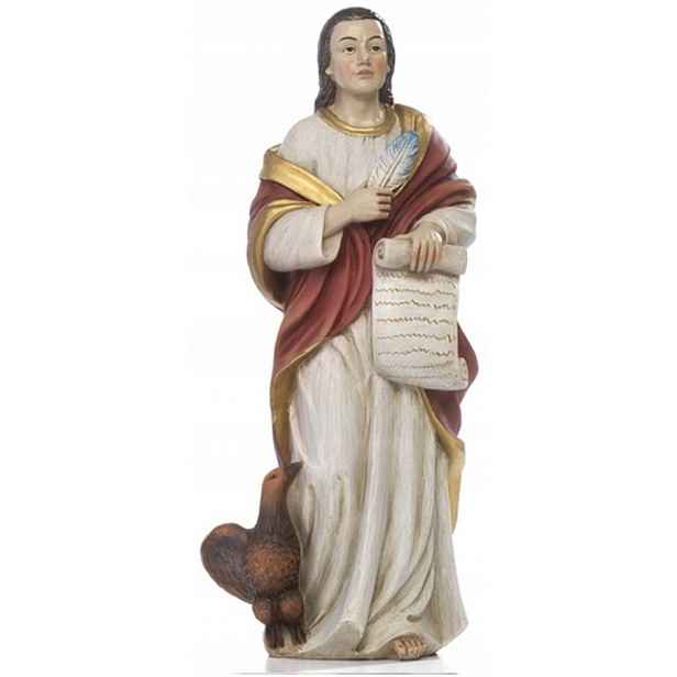 Figurka sv. Jana Evangelista patron lékárníků výška 31 cm, Ručně Malovaná