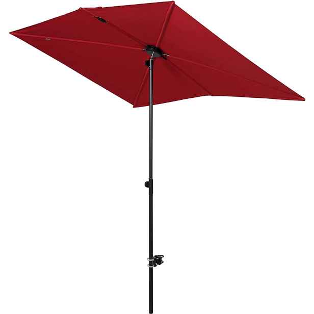 Grand Patio Zahradní Slunečník Obdélníkový, skládací, červený, 183 x 134 cm