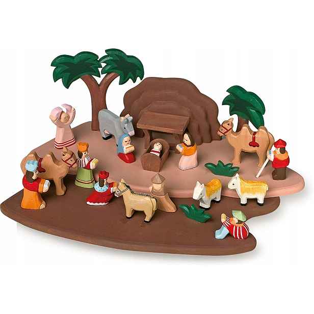 Small Foot Dětský dřevěný betlém s figurkami