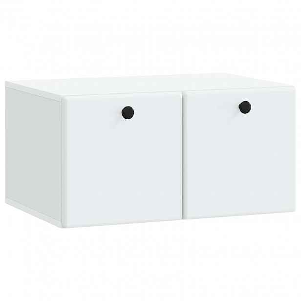 vidaXL Nástěnná TV skříň 59,5 x 41 x 30 cm Bílá Kompozitní dřevo