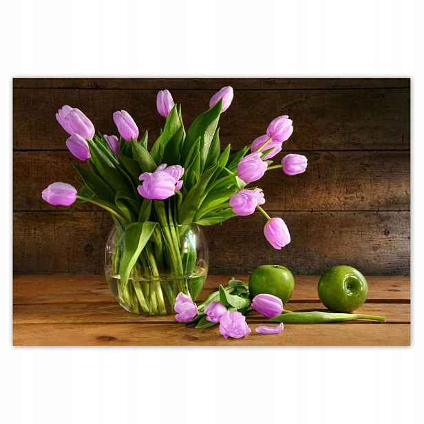 Plakáty 200x135 Fialové tulipány