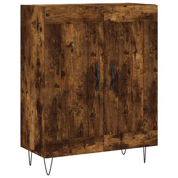 vidaXL Příborník kouřový dub 69,5 x 34 x 90 cm kompozitní dřevo