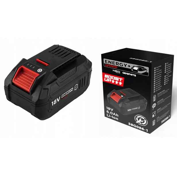 Graphite Akumulátor Energy+ 18V Li-ion 6.0AH Boost Up 58G086-1