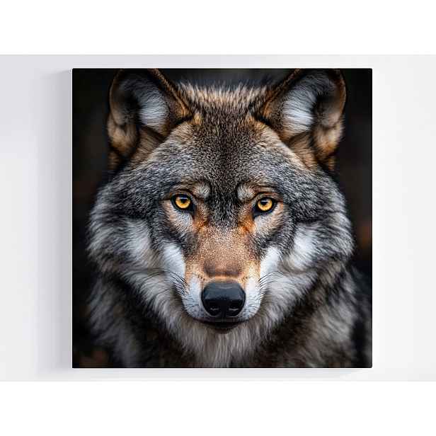 Obraz Na Plátně Canvas Zvíře Fauna Dravec Vlk Les Portrét 50x50