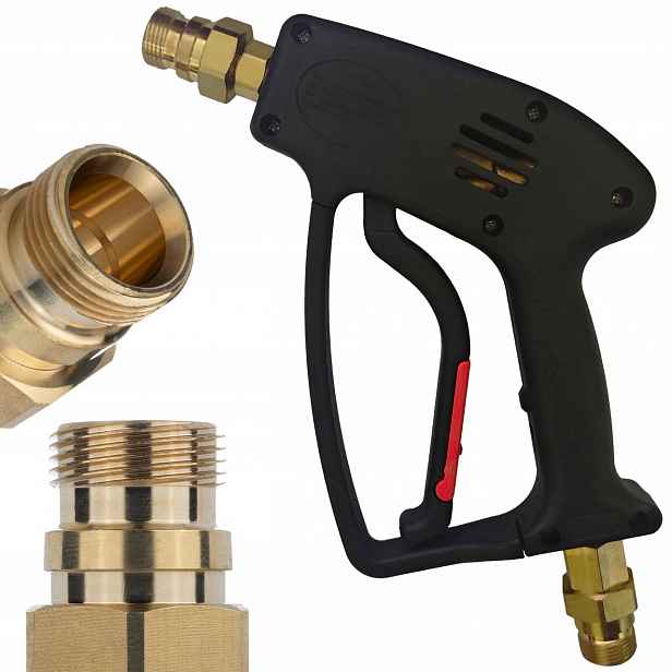 Pistole Pro Šedou Myčku Nový Typ Karcher Easy!lock Přípojka TR22 Mosaz