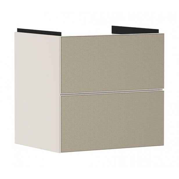 Skříňka pod umyvadlo bez umyvadla Hansgrohe Xevolos E 58x57,5x47,5 cm písková matná béžová mat 54176390