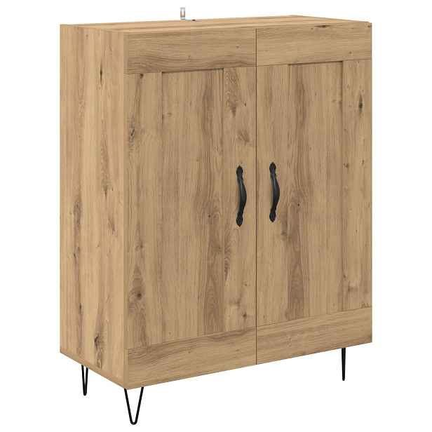 vidaXL Servírovací skříň Artisanový dub 69,5 x 34 x 90 cm