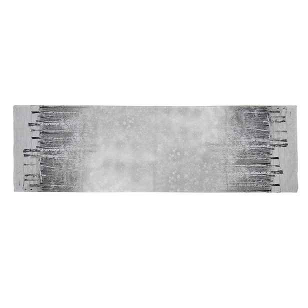 Běhoun na stůl se zasněženými stromy - 41*140 cm Clayre & Eef