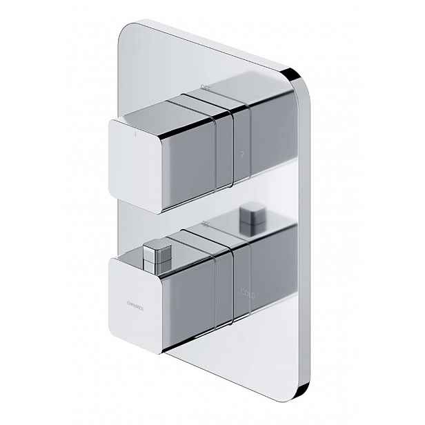 OMNIRES Parma - Termostatická baterie pod omítku, pro 2 spotřebiče, s tělesem, chrom PM7436CR