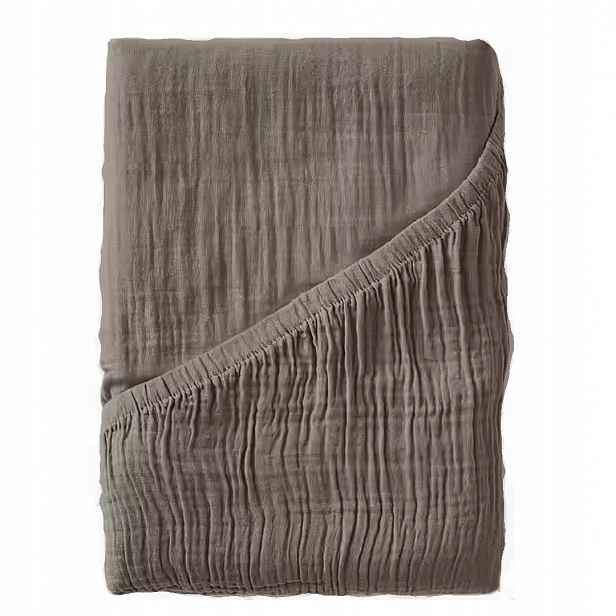 Prostěradlo s gumou 90x200, měkké, 100% bavlněné mušelínové