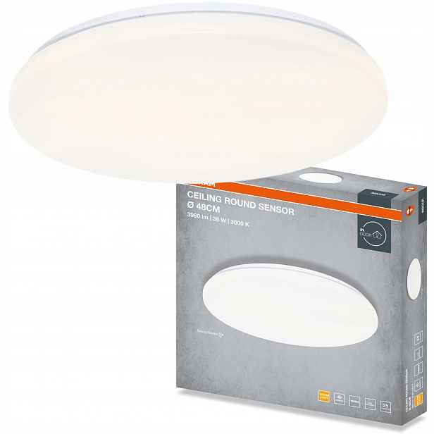 Stropní Svítidlo Led Stropní Svítidlo Nástěnné svítidlo se senzorem 36W 2880lm 3000K