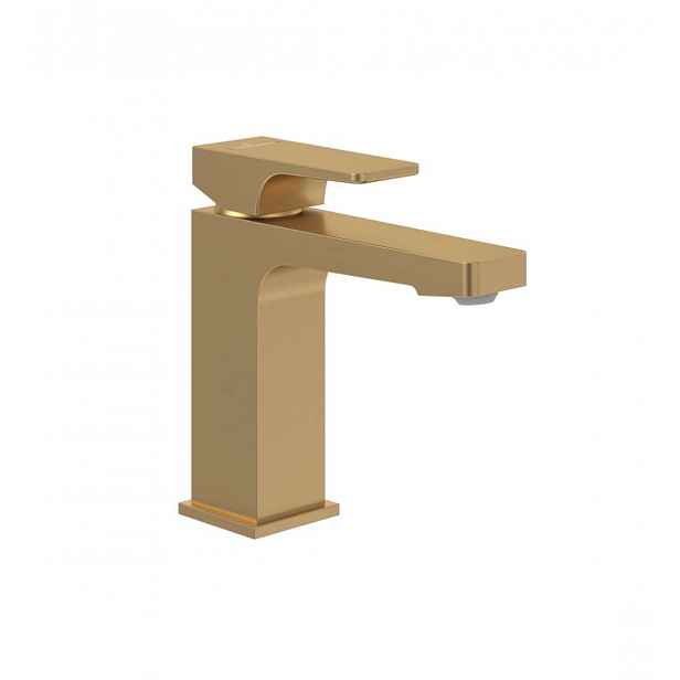 Villeroy & Boch Architectura Square - Umyvadlová baterie AquaSmart, kartáčované zlato TVW12500400076