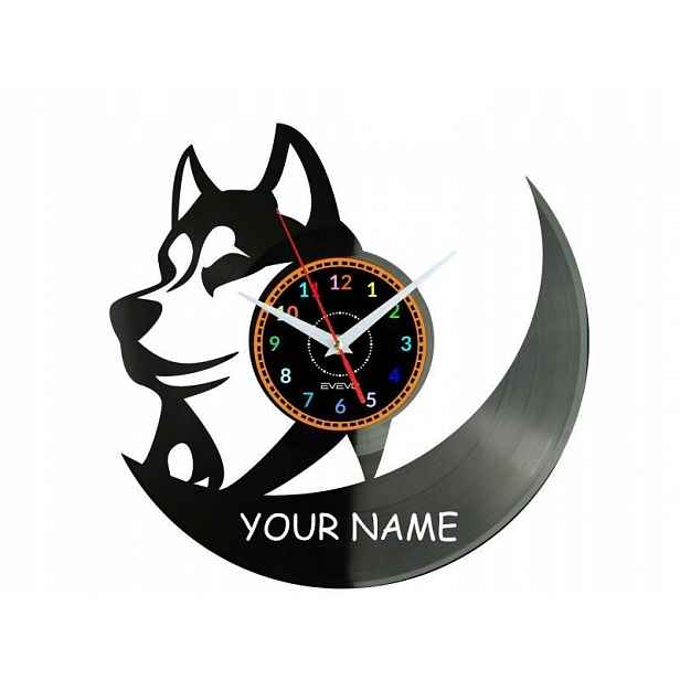 Vlk Vaše jméno Nápad na Dárek Nástěnná Dekorace z vinylové desky