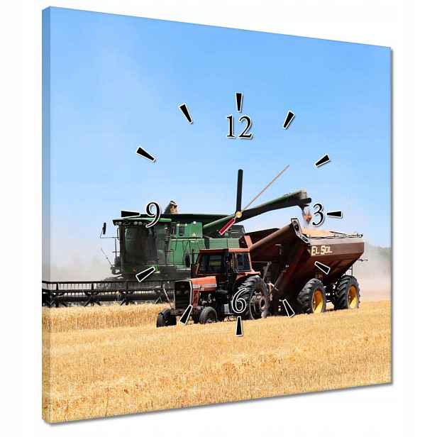 Hodiny 40x40 Kombajn během sklizně