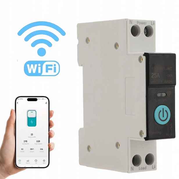 Inteligentní Vypínač DIN35 Wifi Pro Tuya 25A