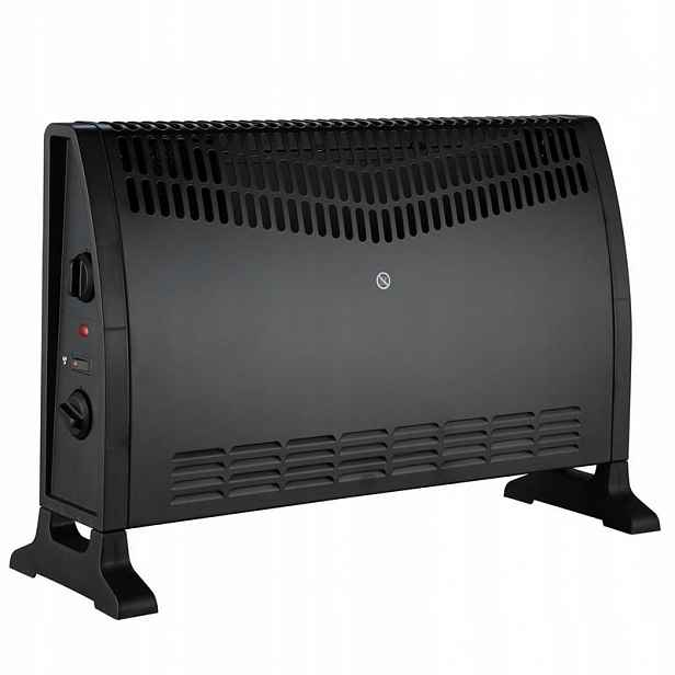 Konvektorový ohřívač 2000 W Turbo černý 328977