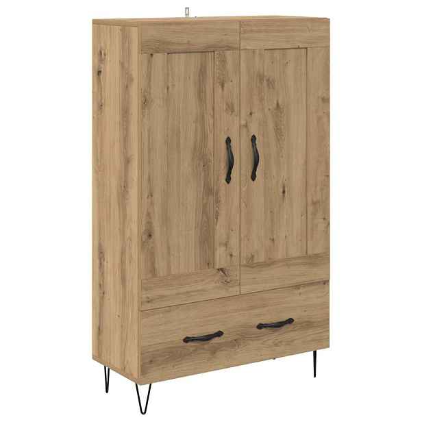 vidaXL Vysoký bufet Artisanový dub 69,5 x 31 x 115 cm Kompozitní dřevo